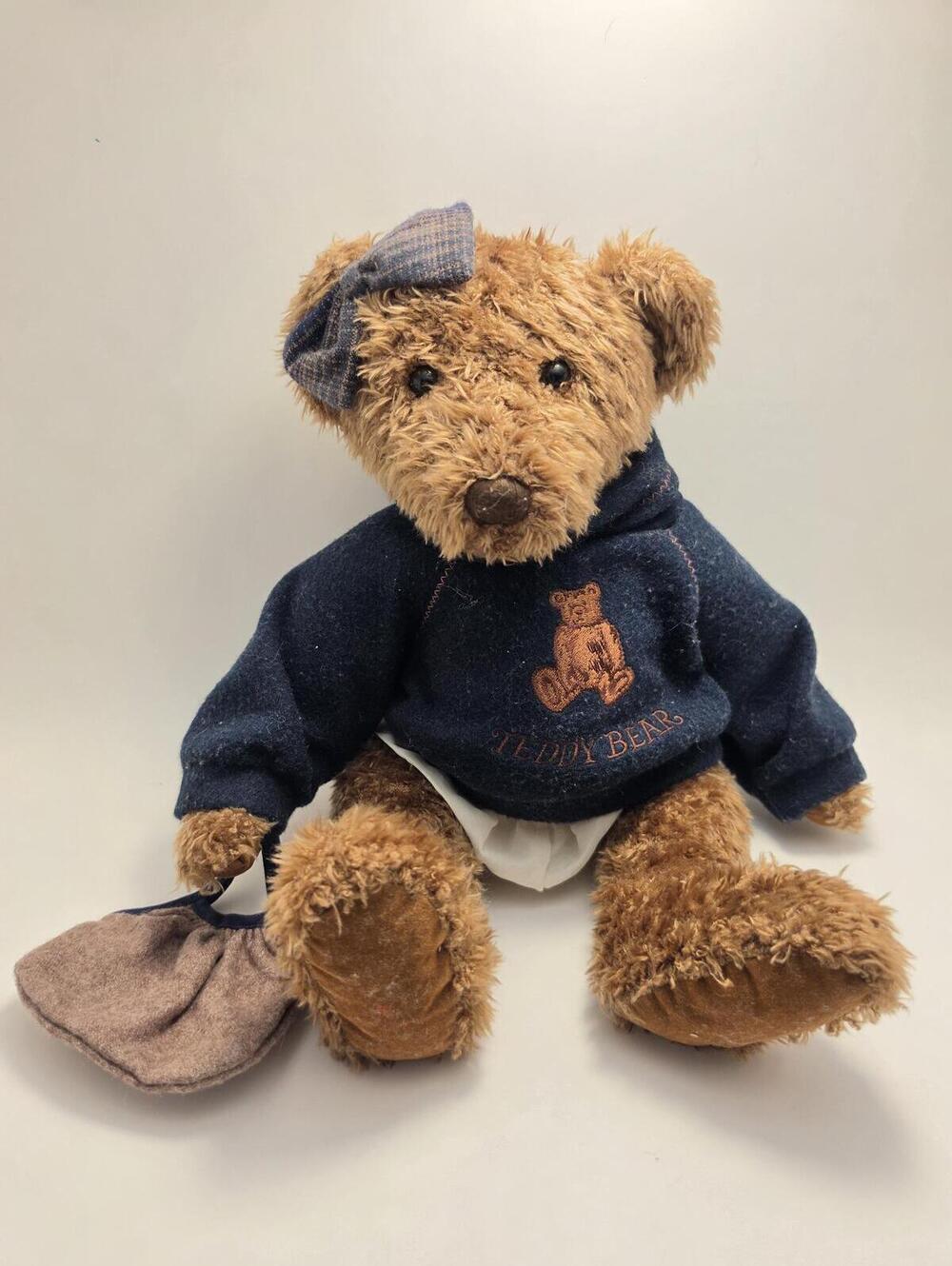 Russ Teddy Bear Lady Laine Sweater Purse Bag Vintage Collection (14 inch)